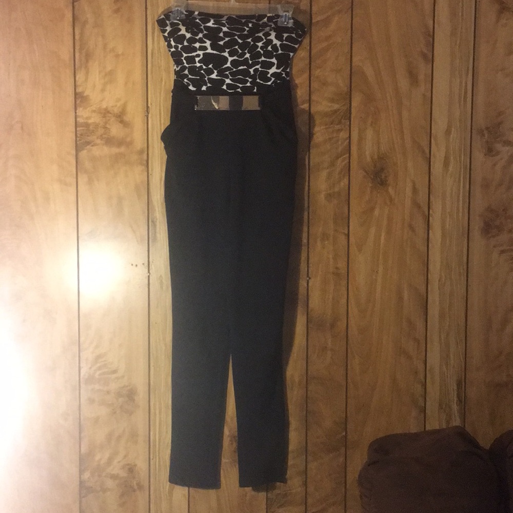 Black n white jumpsuit